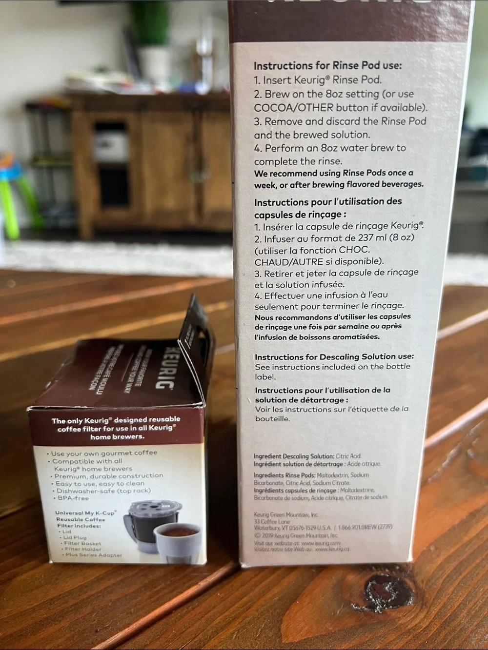 Keurig Brewer Cleanse Kit & My K-Cup Reusable Coffee Filter